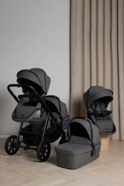 Beemoo Tvillingevogne-Pro Multi 2 Tvillingevogn, Mocha Grey