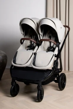 Søskendevogne|Beemoo Pro Twin 2 Søskendevogn, Latte Beige