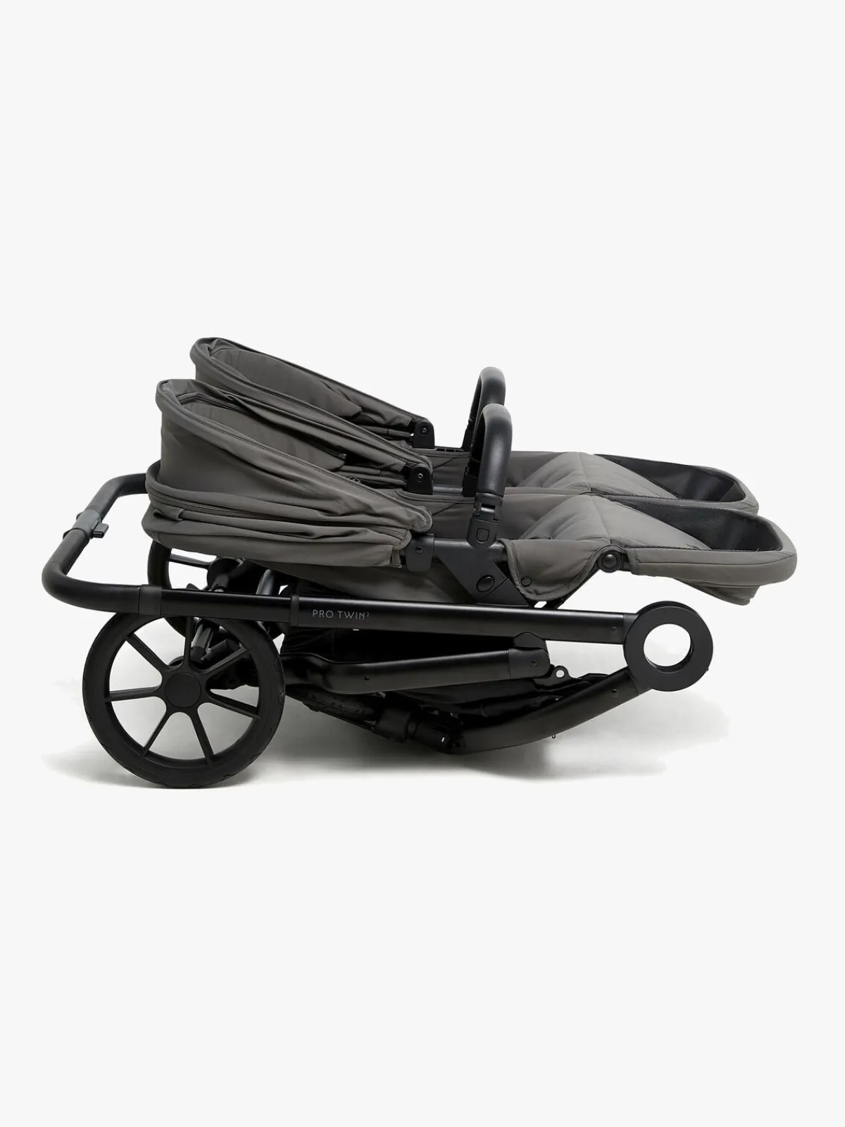 Beemoo Søskendevogne-Pro Twin 2 Søskendevogn, Mocha Grey