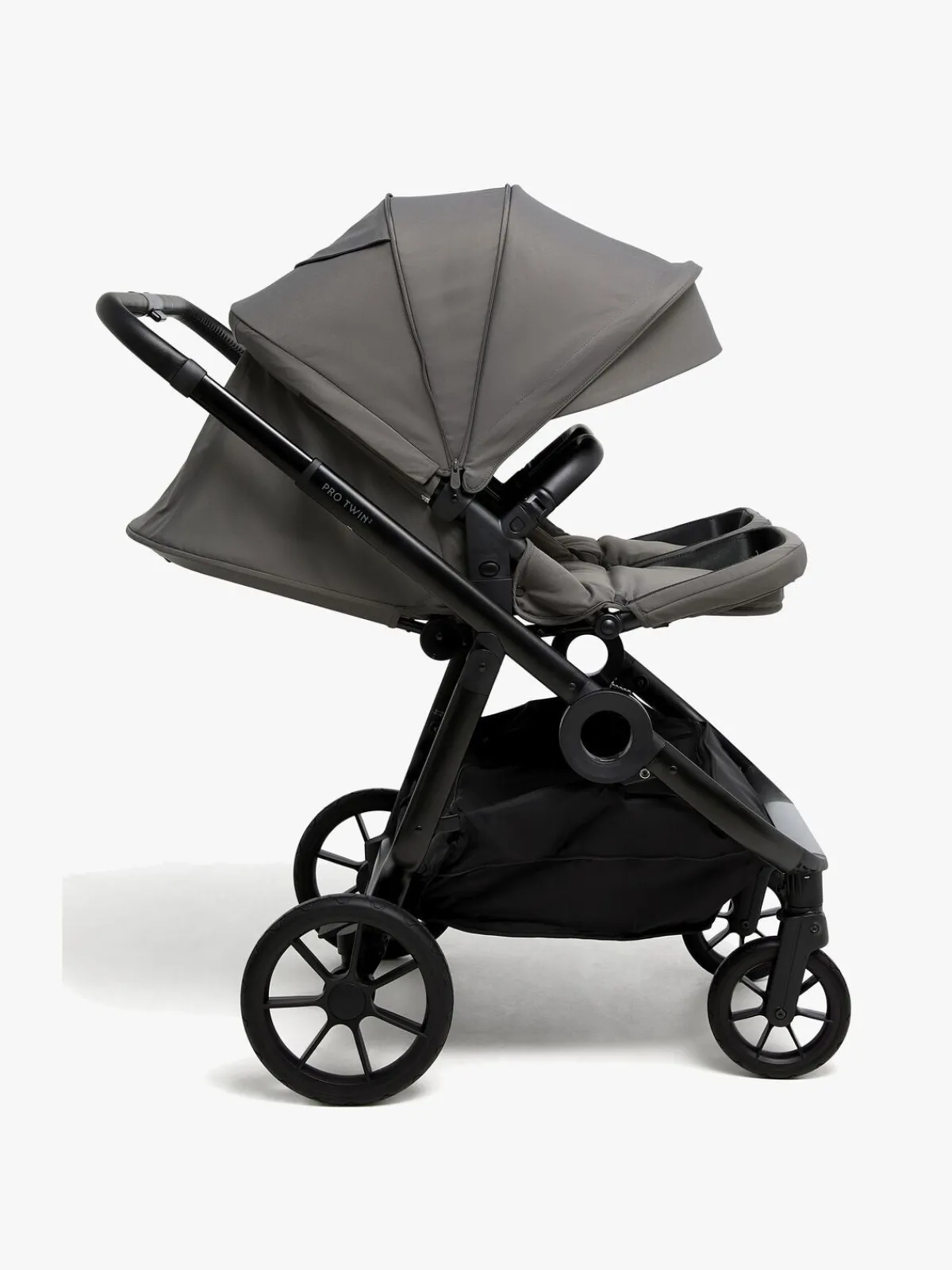 Beemoo Søskendevogne-Pro Twin 2 Søskendevogn, Mocha Grey