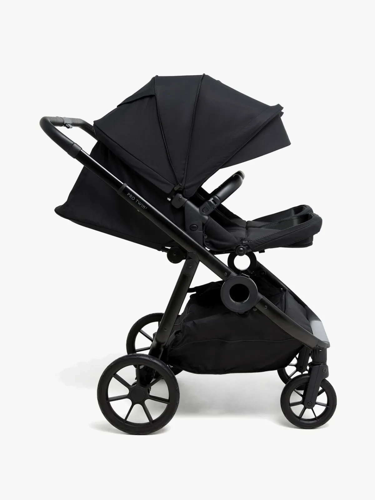 Søskendevogne|Beemoo Pro Twin 2 Søskendevogn, Coffee Black Sort