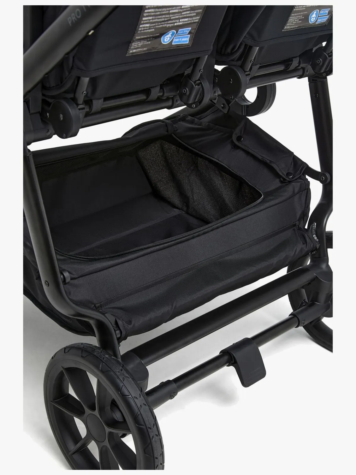 Søskendevogne|Beemoo Pro Twin 2 Søskendevogn, Coffee Black Sort