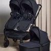 Søskendevogne|Beemoo Pro Twin 2 Søskendevogn inkl. Liggedel, Coffee Black