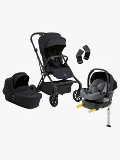 Beemoo Vognpakker-Pro Twist Duovogn inkl. Route Autostol Baby & Base, Coffee Black/Mineral Grey