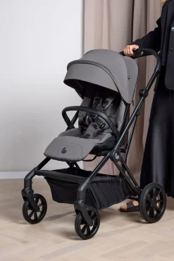 Vognpakker|Beemoo Pro Twist Duovogn inkl. Route Autostol Baby & Base, Mocha Grey/Black Stone