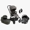 Vognpakker|Beemoo Pro Twist Duovogn inkl. Route Autostol Baby, Mocha Grey/Mineral Grey