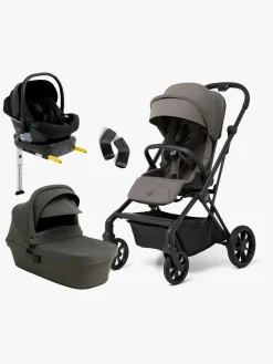 Vognpakker|Beemoo Pro Twist Duovogn Inkl. Route Autostol Baby & Base, Mocha Grey/Black Stone