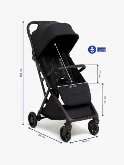 Rejseklapvogne|Beemoo Pro Venti Klapvogn, Coffee Black Sort