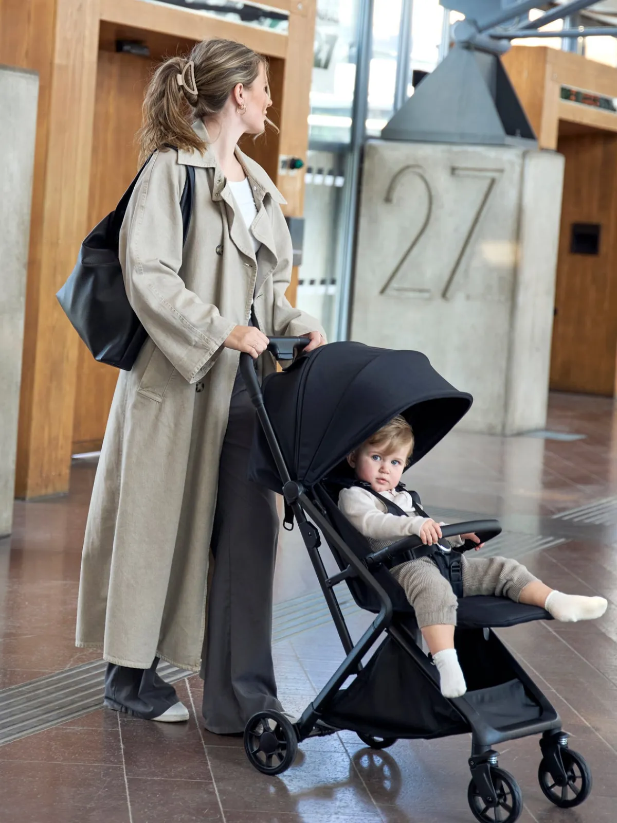 Rejseklapvogne|Beemoo Pro Venti Klapvogn, Coffee Black Sort