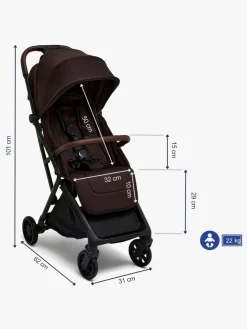 Rejseklapvogne|Beemoo Pro Venti Klapvogn, Espresso Brown Brun