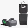 Beemoo Autostolspakker-Raise 2 i-Size Selepude ISOFIX inkl.  3-i-1 Sædebeskytter, Mineral Grey/Black