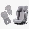 Autostolspakker|Beemoo Recline i-Size Autostol inkl. Ventilerende Hynde, Mineral Grey/Grey