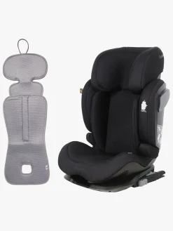 Autostolspakker|Autostole 15-36 Kg|Beemoo Recline i-Size Autostol inkl. Ventilerende Hynde, Black Mesh/Grey