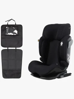 Beemoo Autostolspakker-Recline i-Size Autostol inkl. 3-in-1 Sædebeskyttelse, Black Stone
