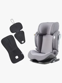 Autostolspakker|Beemoo Recline i-Size Autostol inkl. Ventilerende Hynde, Mineral Grey/Antracit