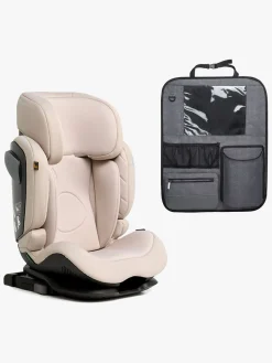 Autostolspakker|Beemoo Recline i-Size Autostol inkl.  Deluxe Sædebeskytter med Opbevaring, Oat