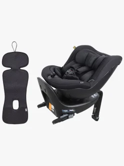 Beemoo Autostolspakker-Reverse i-Size Bagudvendt Autostol inkl. Ventilerende Hynde, Black Stone/Antracit