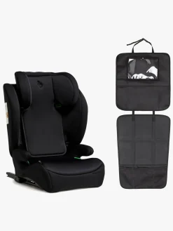 Autostolspakker|Beemoo Ride i-Size Autostol ISOFIX inkl.  3-i-1 Sædebeskytter, Black Stone/Black