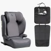 Beemoo Autostolspakker-Ride i-Size Autostol ISOFIX inkl. 3-i-1 Sædebeskytter, Mineral Grey/Black
