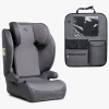 Beemoo Autostolspakker-Ride i-Size Autostol inkl.  Deluxe Sædebeskytter med Opbevaring, Mineral Grey