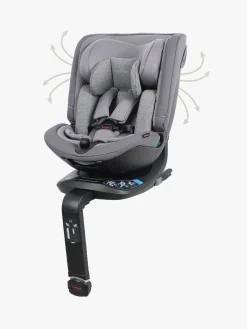 Autostole 9-36 Kg|Beemoo Rotate i-Size Autostol, Mineral Grey Grå