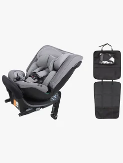 Autostolspakker|Beemoo Rotate i-Size Vendbar Autostol inkl. 3-in-1 Sædebeskyttelse, Mineral Grey
