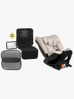 Autostolspakker|Beemoo Rotate i-Size Autostol inkl.  Tilbehørspakke til Autostol, Oat