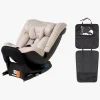 Autostolspakker|Beemoo Rotate i-Size Autostol inkl. 3-i-1 Sædebeskytter, Oat/Black
