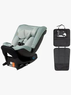 Beemoo Autostolspakker-Rotate i-Size Autostol inkl. 3-i-1 Sædebeskytter, Teal/Black