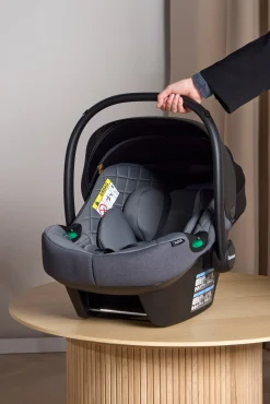 Autostole 0-13 Kg|Beemoo Route i-Size Autostol Baby, Mineral Grey Grå