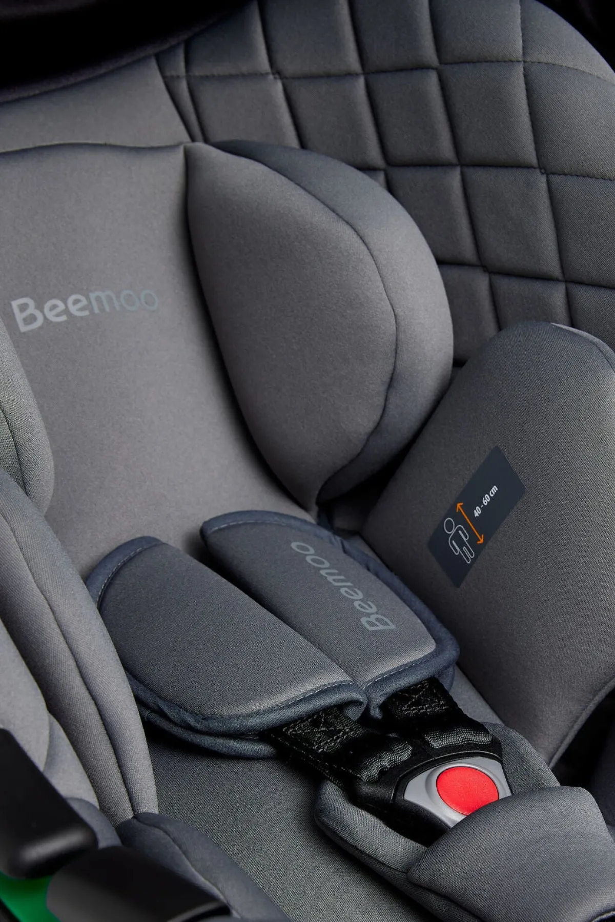Autostole 0-13 Kg|Beemoo Route i-Size Autostol Baby, Mineral Grey Grå