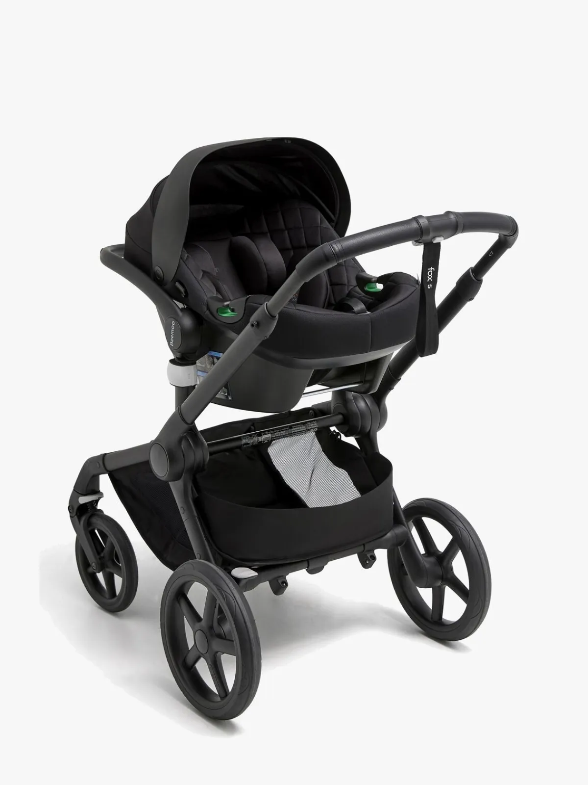 Autostole 0-13 Kg|Beemoo Route i-Size Autostol Baby inkl. ISOFIX Base, Black Stone Sort