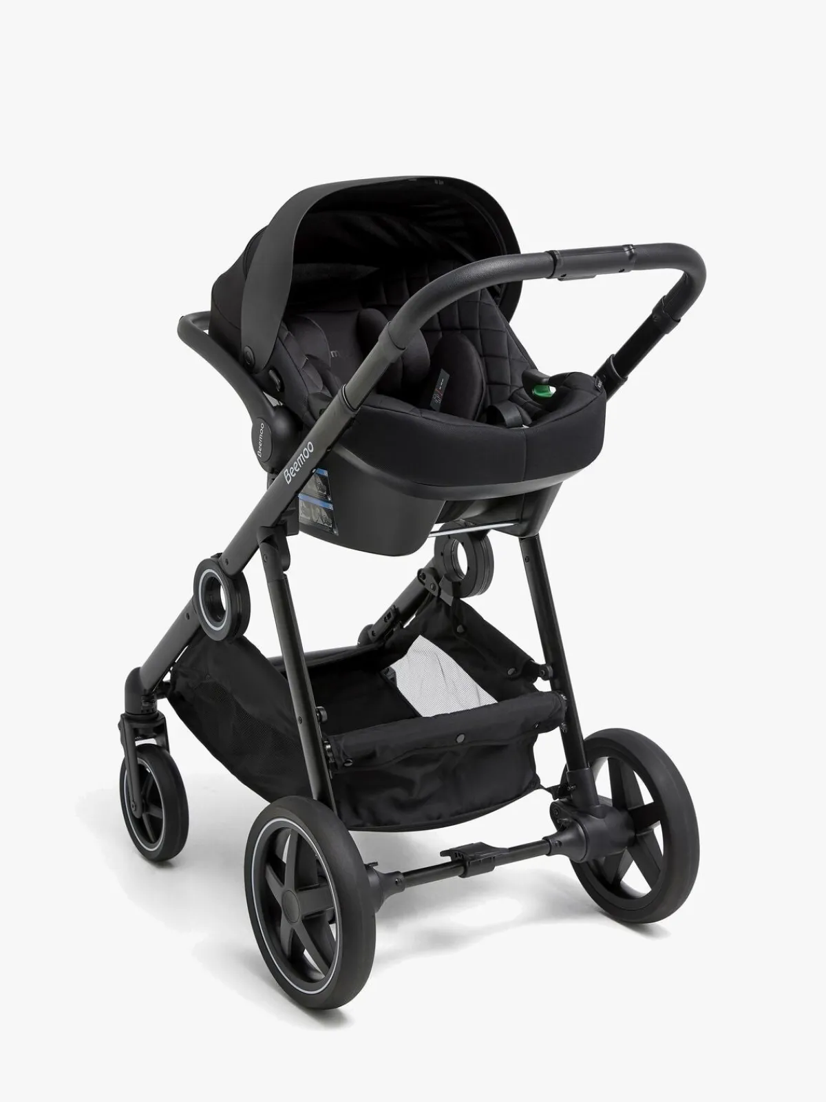 Autostole 0-13 Kg|Beemoo Route i-Size Autostol Baby inkl. ISOFIX Base, Black Stone Sort