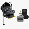 Beemoo Autostolspakker-Route i-Size Autostol Baby inkl. ISOFIX-base & Tilbehør, Mineral Grey
