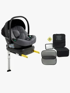 Beemoo Autostolspakker-Route i-Size Autostol Baby inkl. ISOFIX-base & Tilbehør, Mineral Grey