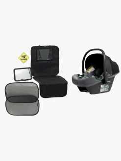 Beemoo Autostolspakker-Route i-Size Autostol Baby Inkl. Tilbehør, Mineral Grey