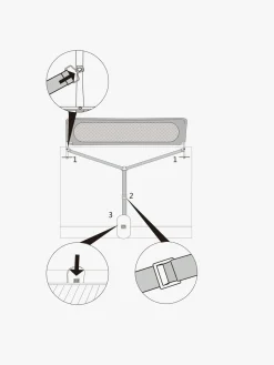 Børnesenge & Tilbehør|Beemoo SAFE Dream Sengehest 135 cm, Black Sort