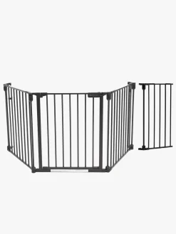 Beemoo Sikkerhed-SAFE Protect Skruegitter/rumdeler 3 Sektioner inkl. Forlængerdel 30 cm, Black