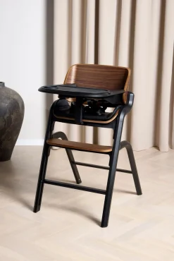 Højstole & Tilbehør|Beemoo Selection Life Højstol inkl. Skråstol, Walnut/Grey