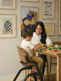 Højstole & Tilbehør|Beemoo Selection Life Højstol, Walnut Brun/Sort