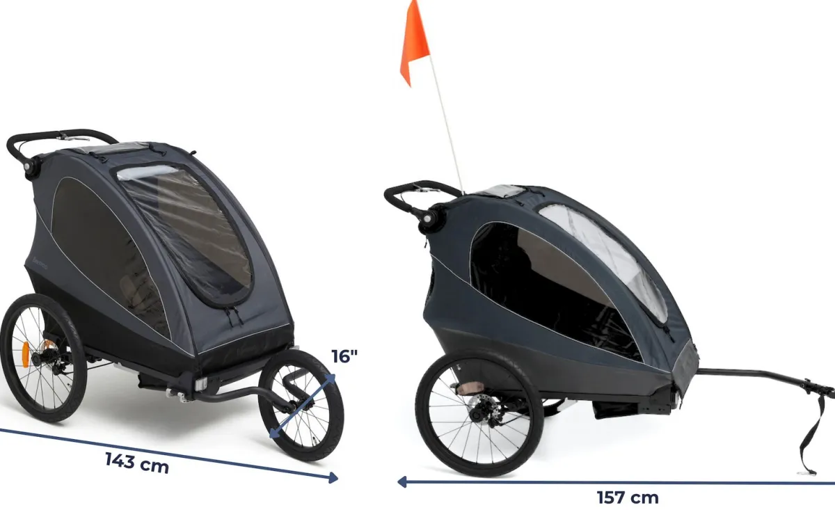 Beemoo Aktivitetsvogne-Sporty Trail Cykelanhænger, Asphalt