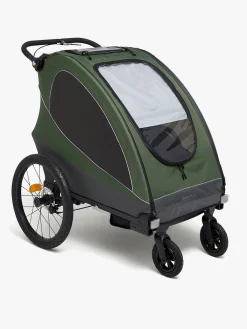 Beemoo Aktivitetsvogne-Sporty Trail Cykelanhænger inkl. Regnslag, Green