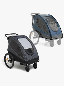 Aktivitetsvogne|Beemoo Sporty Trail Cykelanhænger inkl. Regnslag, Asphalt