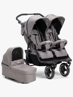 Søskendevogne|Beemoo Swing Søskendevogn inkl. Liggedel, Grey Melange