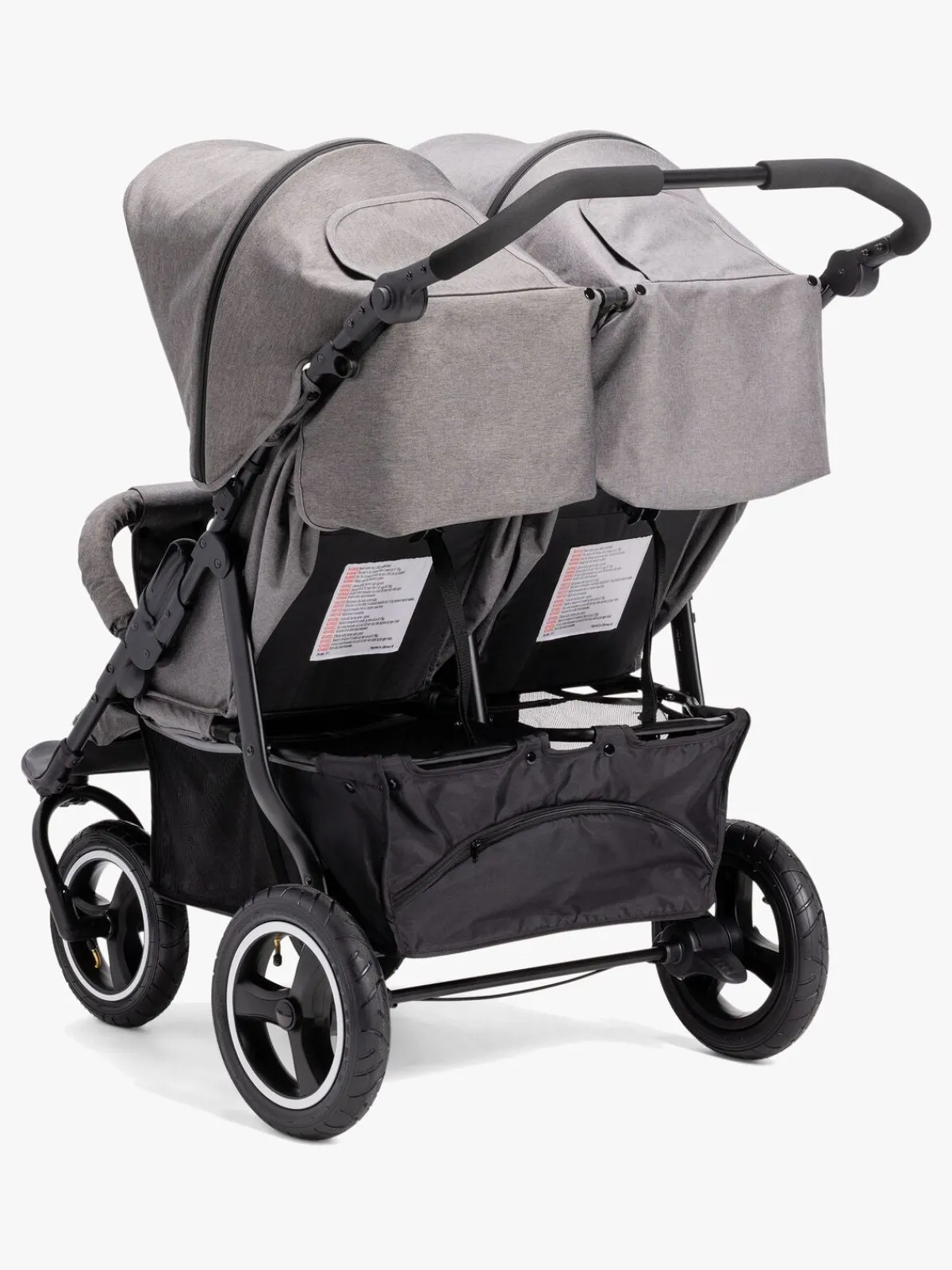 Søskendevogne|Beemoo Swing Søskendevogn, Grey Melange Grå