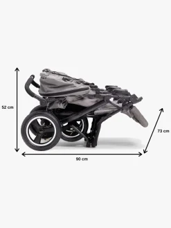 Søskendevogne|Beemoo Swing Søskendevogn, Grey Melange Grå