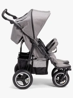 Søskendevogne|Beemoo Swing Søskendevogn, Grey Melange Grå