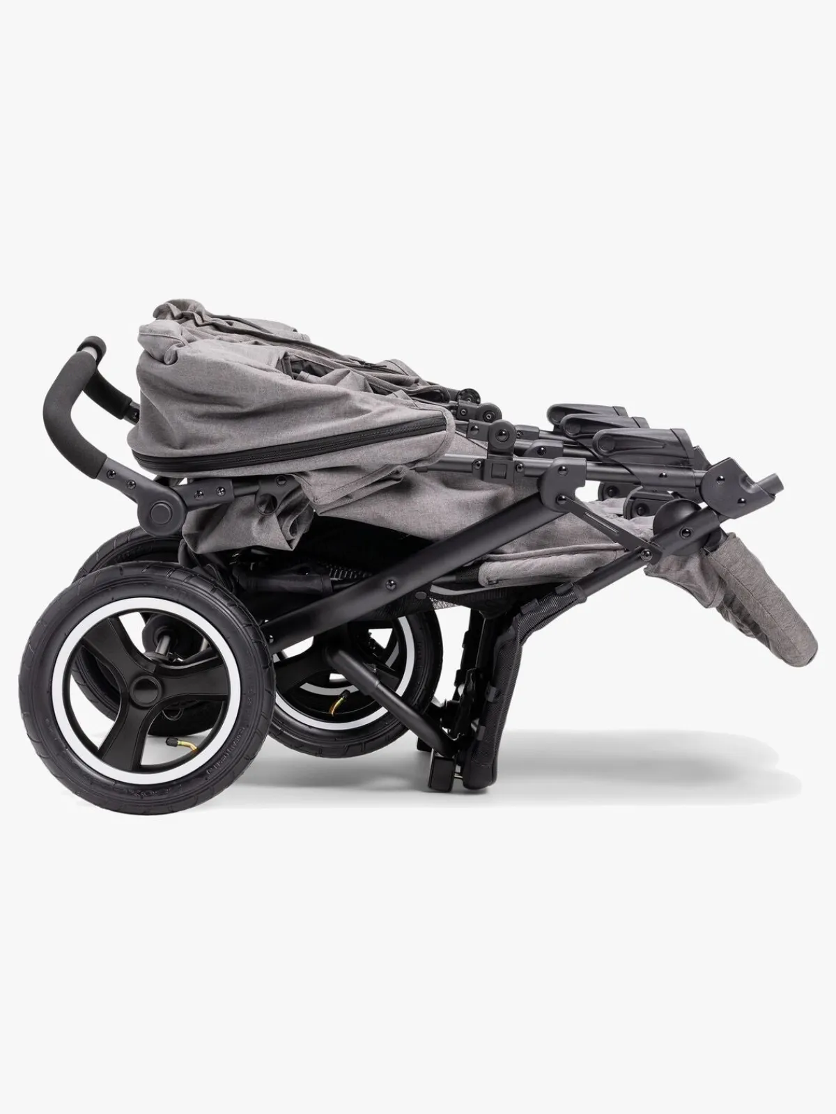 Søskendevogne|Beemoo Swing Søskendevogn, Grey Melange Grå