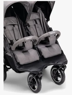 Søskendevogne|Beemoo Swing Søskendevogn, Grey Melange Grå