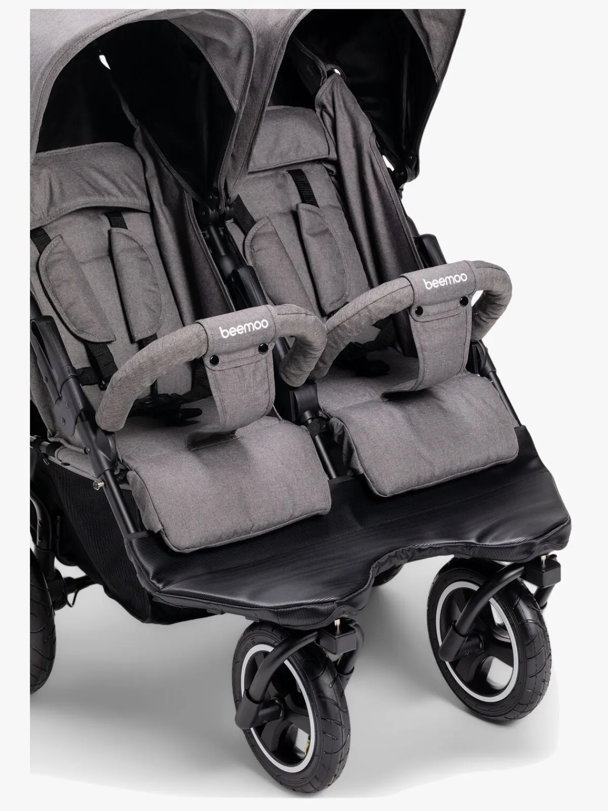 Søskendevogne|Beemoo Swing Søskendevogn, Grey Melange Grå
